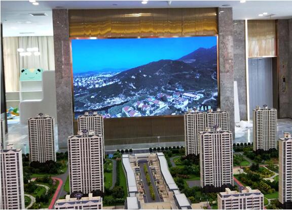 泰安市高鐵新區福園售樓處室內P2全彩屏15平方 泰安市高鐵新區福園售樓處室內P2全彩屏15平方